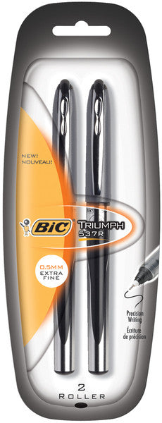 Black Triumph Extra Fine Point Roller Pen - 2 Ct