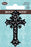 Bold Faith Iron-On Appliques-Black & White Cross 1