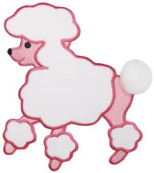 Fifi & Gigi Poodle Iron-On Applique 7-1/4"X6-1/2-P