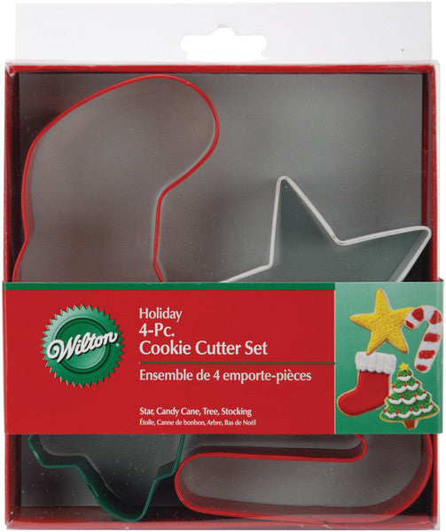 Jolly Shapes Metal Cookie Cutters, 4-Pack