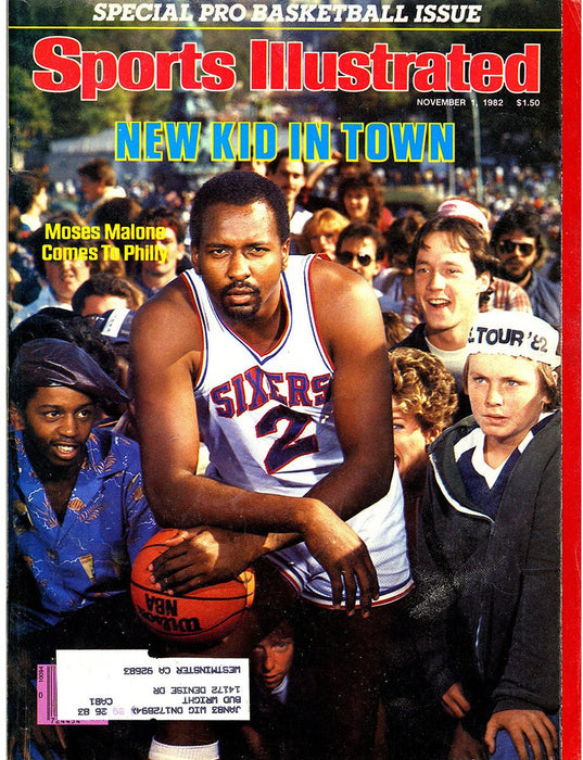 Moses Malone 11/1/82 Sports Illustrated Magazine