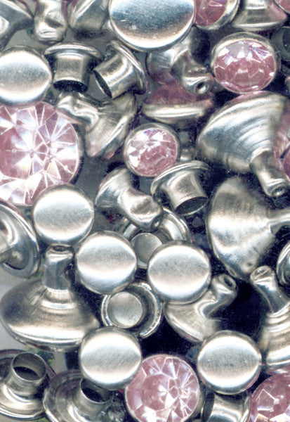 Crystal Rivets Light Pink Value Pack - 24 Ct