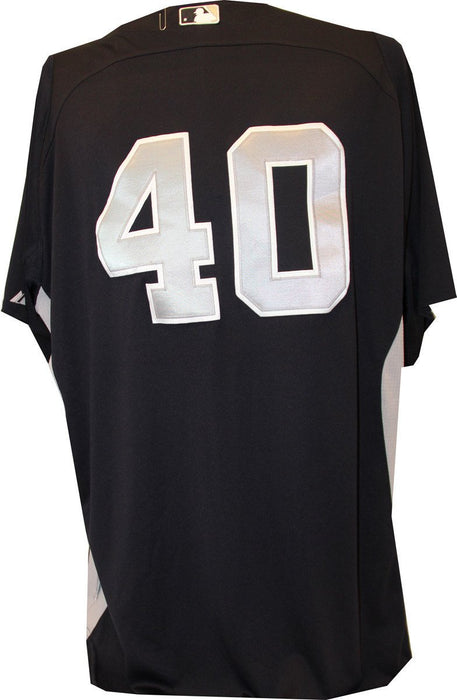 Bill Hall Jersey - NYY 2012 Worn #40 Spring Training Road BP Top (EK090436) (48)