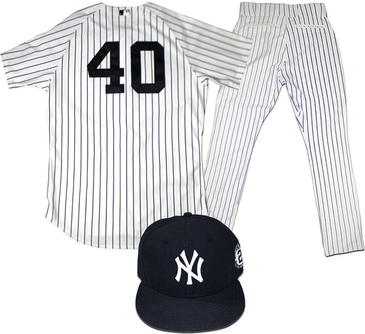 Eury Perez Set - NY Yankees 2014 Season #40 Game Used Hat  Pinstripe Jersey and Pants (9/25/2014)