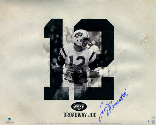 Joe Namath Signed #12 Collage 16x20 Metallic Photo (LE/12)