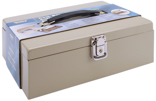 Metal Locking Cashbox - 11" x 4.25" x 8.25"