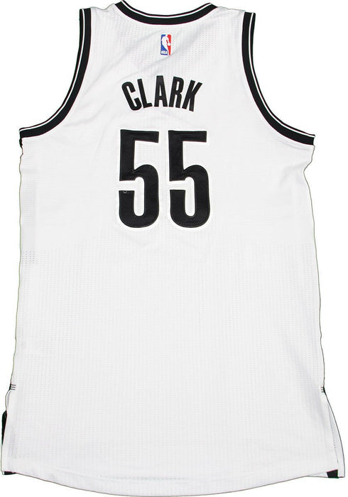 Earl Clark 2014-2015 Brooklyn Nets Game Used White Jersey 3/27 - 4/15  (2XL) BKN01994