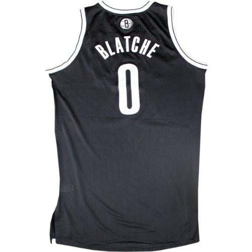 Andray Blatche Jersey - Brooklyn Nets 2013-2014 Season Game Used #0 Black and White Jersey (Used 11/03 thru 11/30/2013) (3XL) (BKN00693)