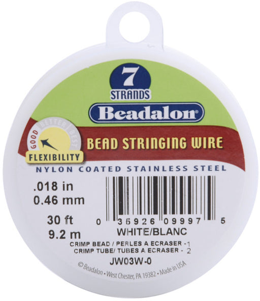 White 7 Strand Stringing Wire - 0.018"