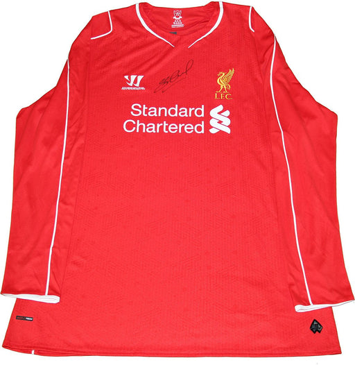 Steven Gerrard Signed Liverpool Home Jersey 2014-15 (Signed on Front) (Icons Auth)