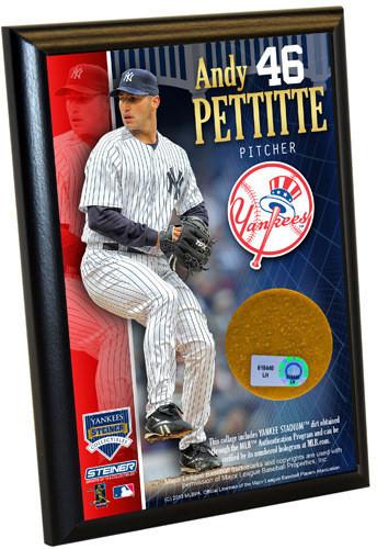 Andy Pettitte Yankees 4x6 Dirt Plaque