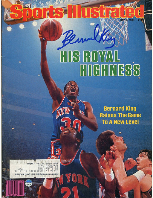 Bernard King Signed 5/7/84 Sports Illustrated Magazine