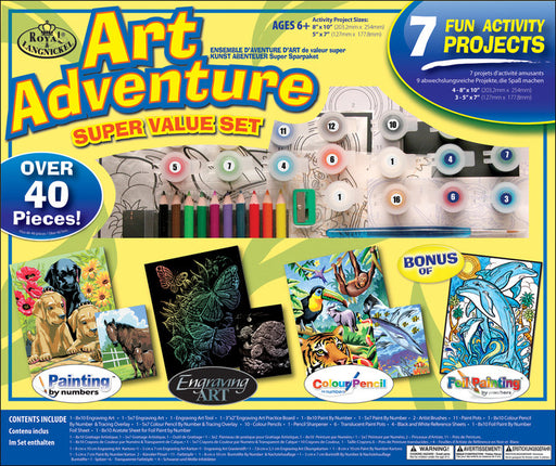 Art Adventure Super Value Pack Kit - 40 Plus Pieces