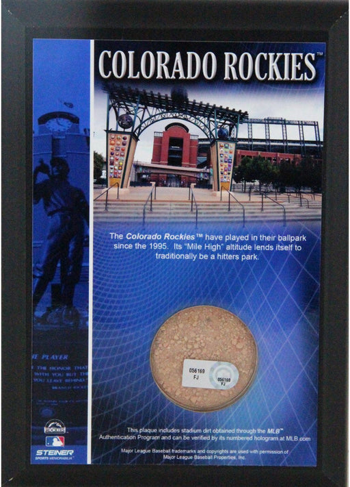 Coors Field 4x6 Dirt Plaque