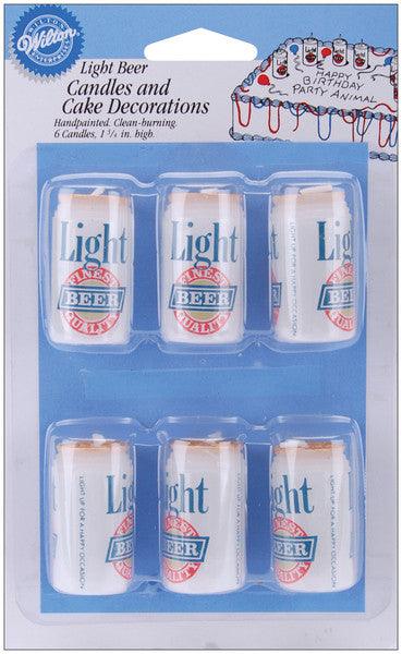 Light Beer Candles & Cake Decorations - 1.75"