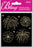 Fireworks Gold Stickers - 3.75" x 4"