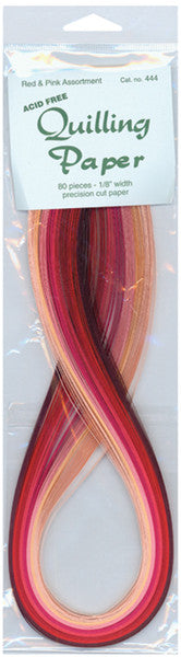 Quilling Paper Red and Pink - 80 Ct