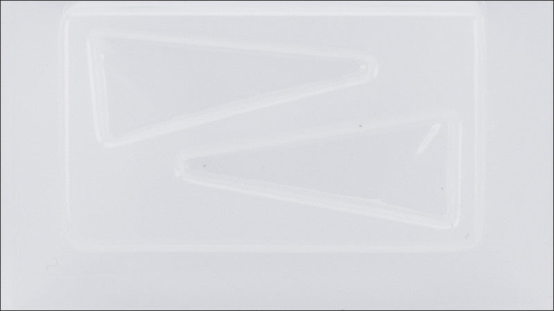 Reusable Plastic Triangle Mold - 3.5" x 4.5"
