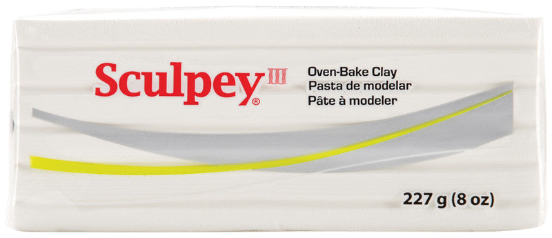 White Sculpey III Polymer Clay - 8 oz.