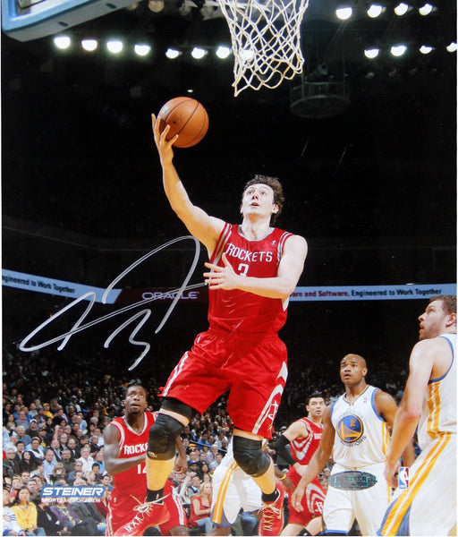 Omer Asik Houston Rockets Shoots Against Golden State Warriors Signed 8x10 Photo (Getty #161607809)