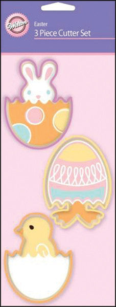 Cookie Cutters 3 Piece Set - Egg, Bunny, Chick