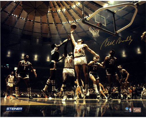 Bill Bradley Signed New York Knicks Rebound 16x20 Photo