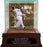 David Ortiz Swinging Background Glass Single Baseball w/ Fenway Park Authentic Dirt & Nameplate