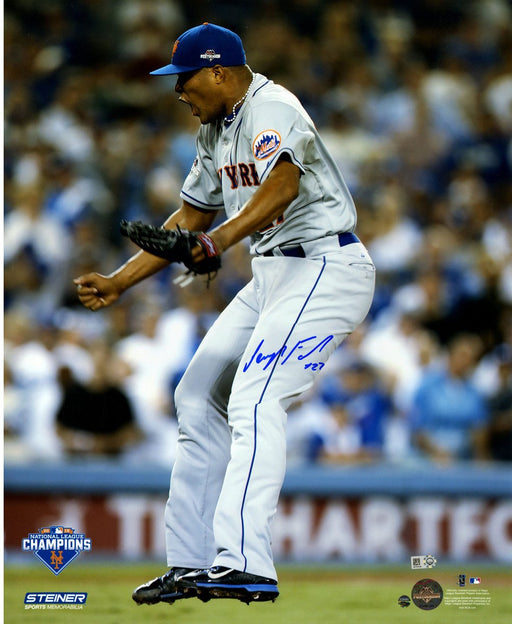 Jeurys Familia Signed 2015 NLDS Game 5 Celebration 16x20 Photo