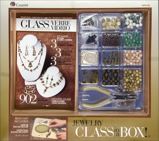 Jewelry Class in A Box Kit - Naturals Glass