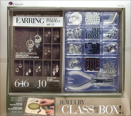 Jewelry Class in A Box Kit - Silver Tone Earrings