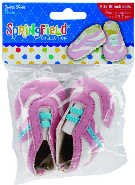 Doll Clothes Sport Shoes - Pink, Blue & White