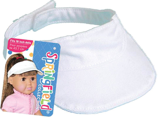 Doll Clothes Visor - White