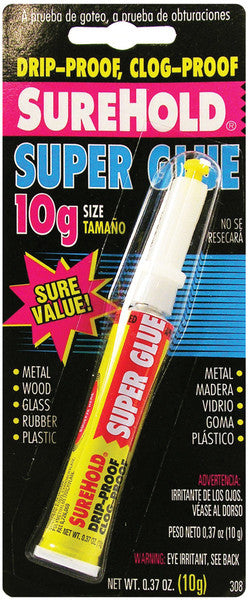 Drip and Clog Proof Super Glue - 0.37 oz.