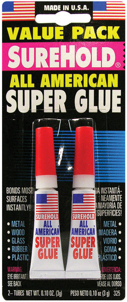 All American Super Glue 2 Pieces Per Set - 0.10 oz.