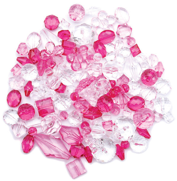 Flamingo Acrylic Beads - 4 oz.