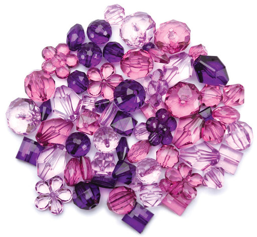 Purple Haze Acrylic Beads - 4 oz.