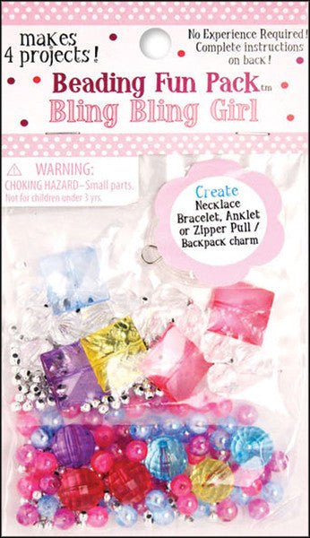 Beading Fun Packs Bling Bling Girl - Assorted Colors