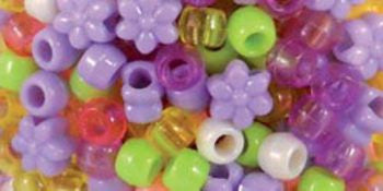 Princess Bead Mix - Pink, Yellow, Purple, Lime