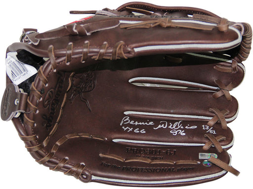 Bernie Williams Signed Rawlings Embroidered Fielding Glove w/ "4x GG" Insc. (LE/51)