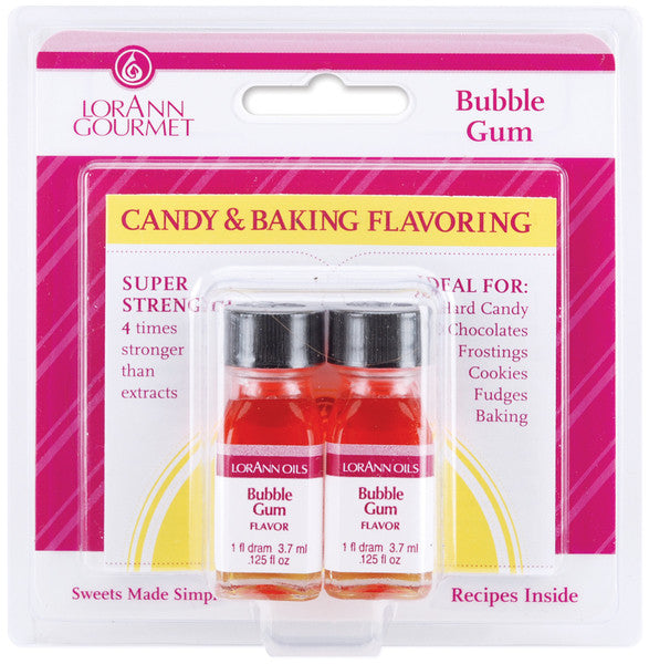 Candy/Baking Flavoring .125 Oz - 2/Pkg-Bubble Gum