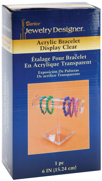 Clear Acrylic Bracelet Display - 6"