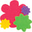 Flowers Stick It Felt Shapes - 24 Ct