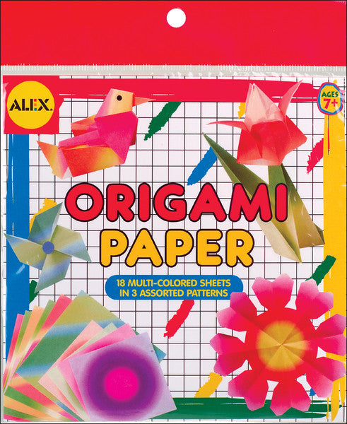 Origami Paper Assorted Printed Colors - 6" x 6"