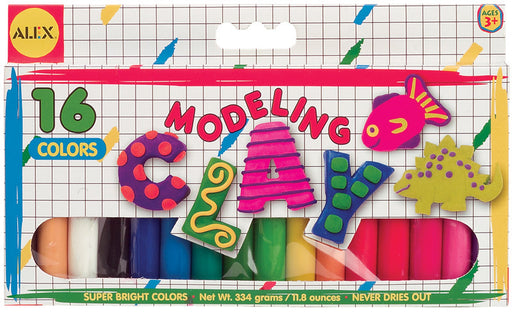 Assorted Modeling Clay 16 Piece Set - 11.8 oz.