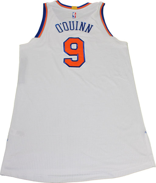 Kyle O'Quinn New York Knicks 2015-16 Game Used #9 White Jersey (1/13/2016 at Brooklyn Nets) (3XL) (NKN05114)