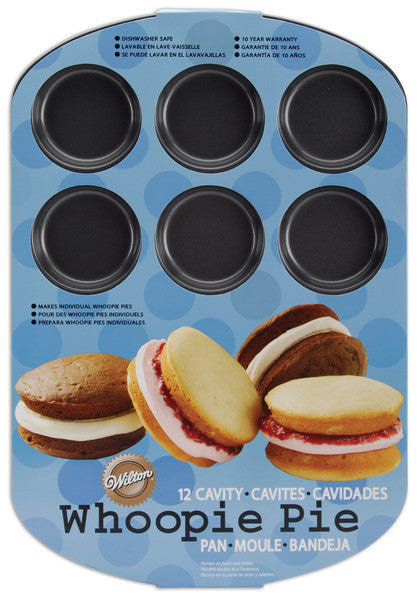 12 Cavity Round Whoopie Pie Pan - 16.5" x 11"