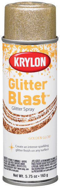 Glitter Blast Aerosol Paint 5.75 Oz-Golden Glow