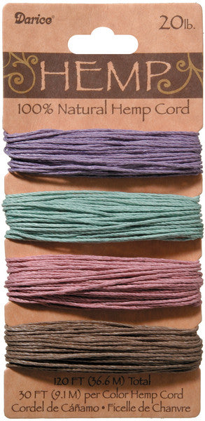 Hemp Cord 20# 120 Feet/Pkg-Vintage