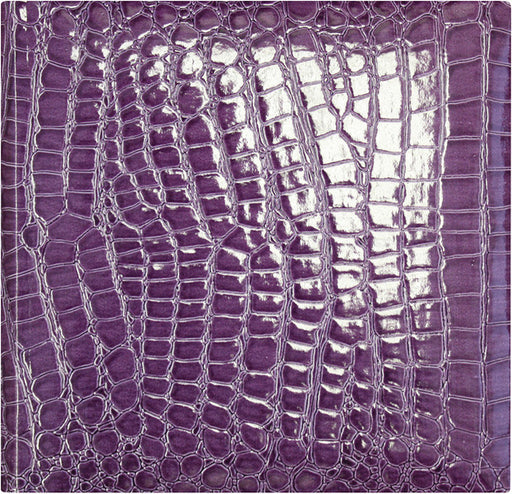 Faux Croc 2 Up Photo Album 8.5"X8.5"-Purple