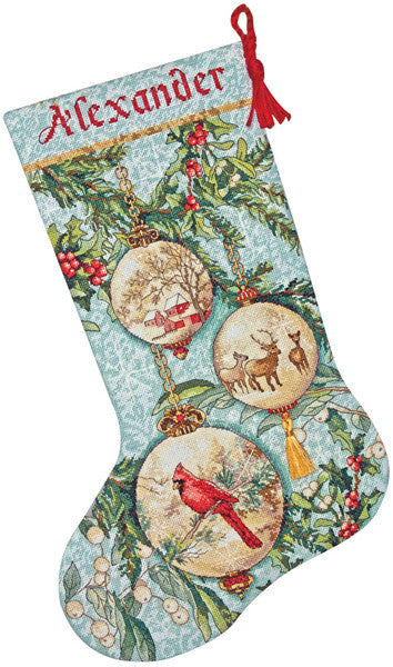 Counted Cross Stitch- Enchanted Ornament Stocking